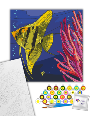 Картина за номерами "Жовта рибка" 11535-AC 30х30 см