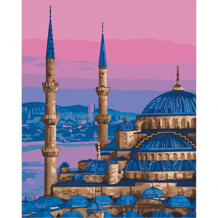 Картина по номерам "Голубая мечеть. Стамбул" 40х50 см 11225-AC