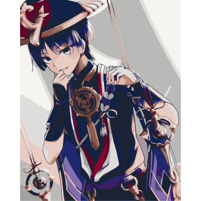 Painting by numbers without stretcher 