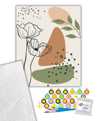 Картина за номерами "Щасливі квіти 3" 13066-AC 40х50 см