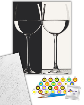 Картина за номерами "Чорне і біле" 12144-AC 40х50 см