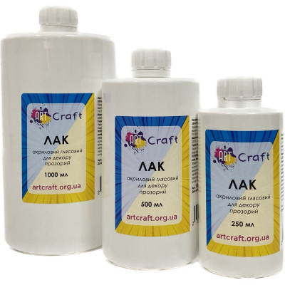 Лак акриловий глянсовий 1000 мл (1л) 5001