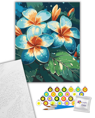 Картина за номерами "Плюмерії" 13147-AC 40х50 см