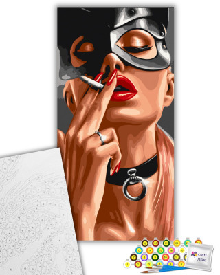 Картина за номерами "Грайлива киця" 10070-AC 40х80 см