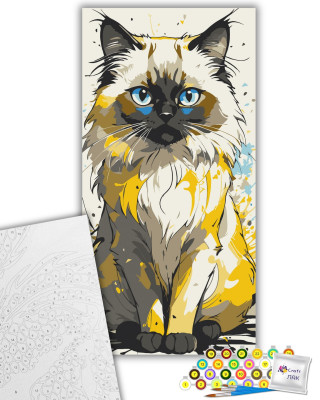Картина за номерами "Гарний котик" 11560-AC 40х80 см