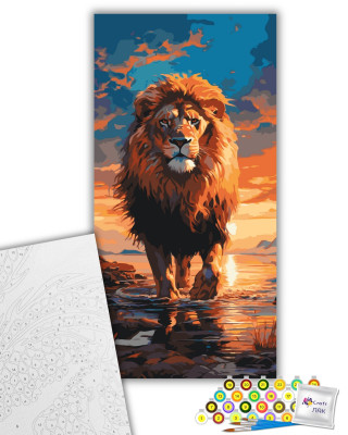 Картина за номерами "Цар звірів" 11544-AC 40х80 см