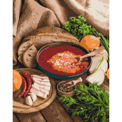 Картина за номерами "Обід козака" 11002-AC 40х50 см 