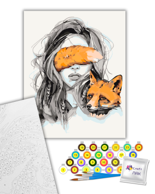 Картина за номерами "Лисяча дружба" 10335-AC 40х50 см