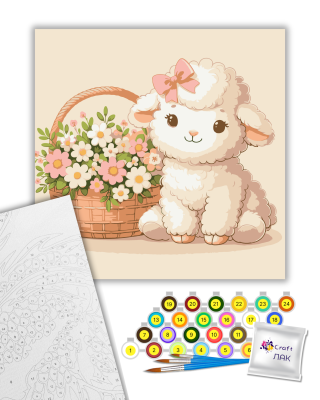 Картина за номерами "Чарівне ягня" 15599-AC 30х30 см