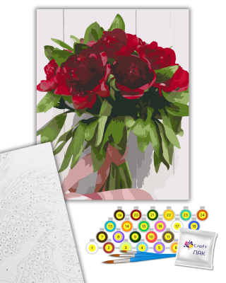 Картина за номерами "Букет Армані 40*50 см 12124-AC