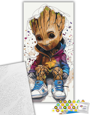 Картина за номерами "Я є Ґрут" 16096-AC 40х80 см