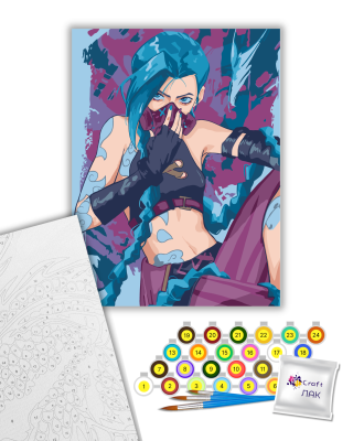 Картина за номерами "Аркейн. Джинкс" 16172-АС 30х40 см 