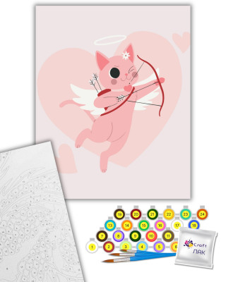 Картина за номерами "Хвостатий Купідон" 16515-AC 40х50 см