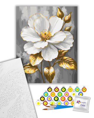 Картина за номерами "Дорогоцінна простота" 13173-АС з металізованими фарбами 40х50 см by ©arttem_illustration