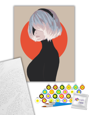 Картина за номерами "Дівчина воїн" 10287-AC 40х50 см