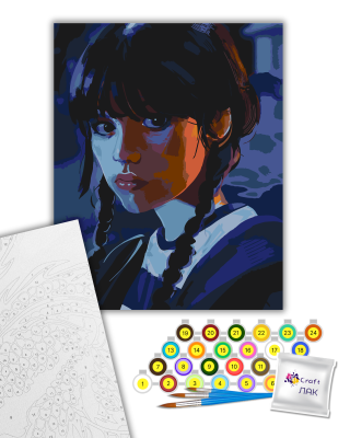 Картина за номерами "Холодний погляд" 10406-AC 40х50 см