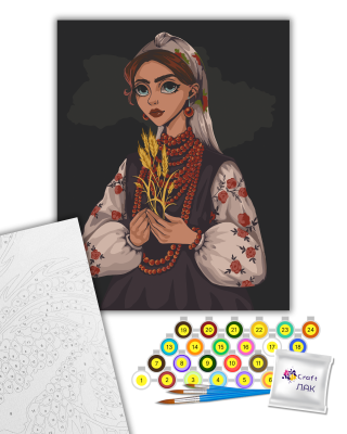 Картина за номерами "Вільна" 10014-ACВ 40х50 см в коробці