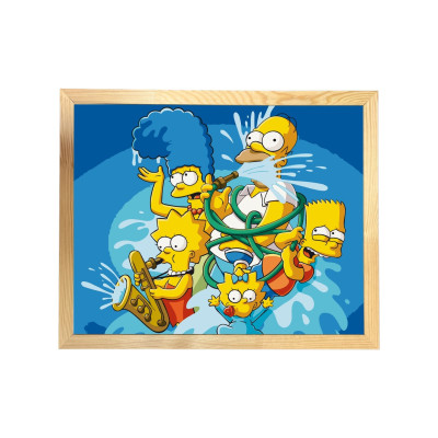 Картина за номерами "Crazy family" 16039-ACF 40х50 см з багетною рамкою