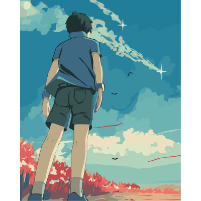 Картина за номерами "Думками в небі" 40*50 см 10216-AC