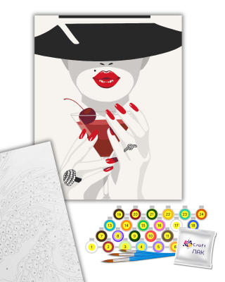 Картина за номерами "Коктейль у Тіффані" 10292-AC 40х50 см