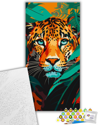 Картина за номерами "Хижий погляд" 11554-AC 40х80 см