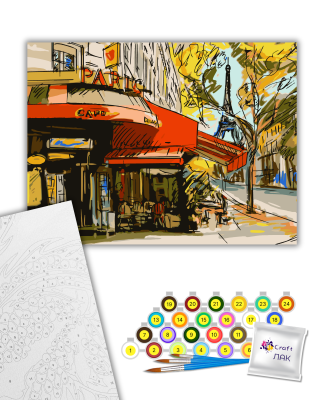 Картина за номерами "Вулиці Парижу" 504003-NC 40х50 см