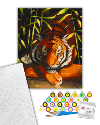 Картина за номерами "Бенгальський тигр" 40*50 см 11618-AC