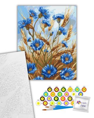 Картина за номерами "Волошки" 13127-AC 40х50 см